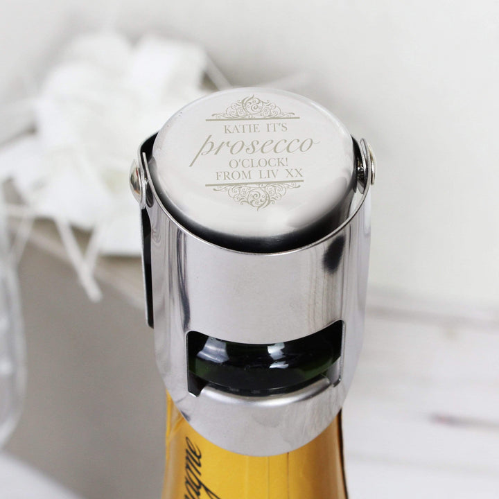 Personalised Memento Glasses &amp; Barware Personalised Prosecco Bottle Stopper