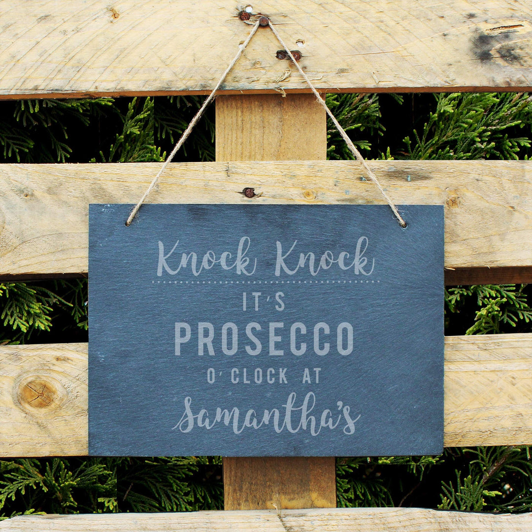 Personalised Memento Hanging Decorations &amp; Signs Personalised Prosecco O&