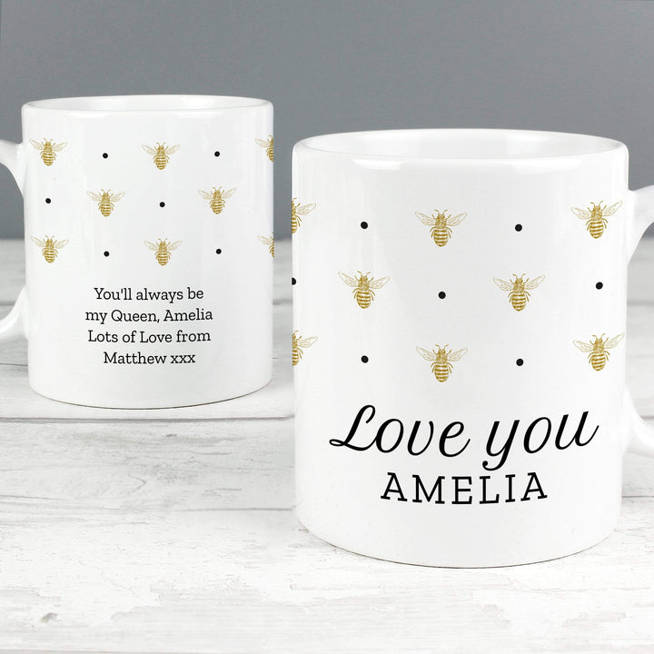 Personalised Memento Mugs Personalised Queen Bee Mug