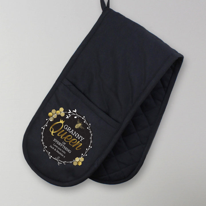 Personalised Memento Personalised Queen Bee Oven Gloves
