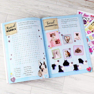 Personalised Memento Books Personalised Rachael Hale Adorable Animals Activity Book With Stickers