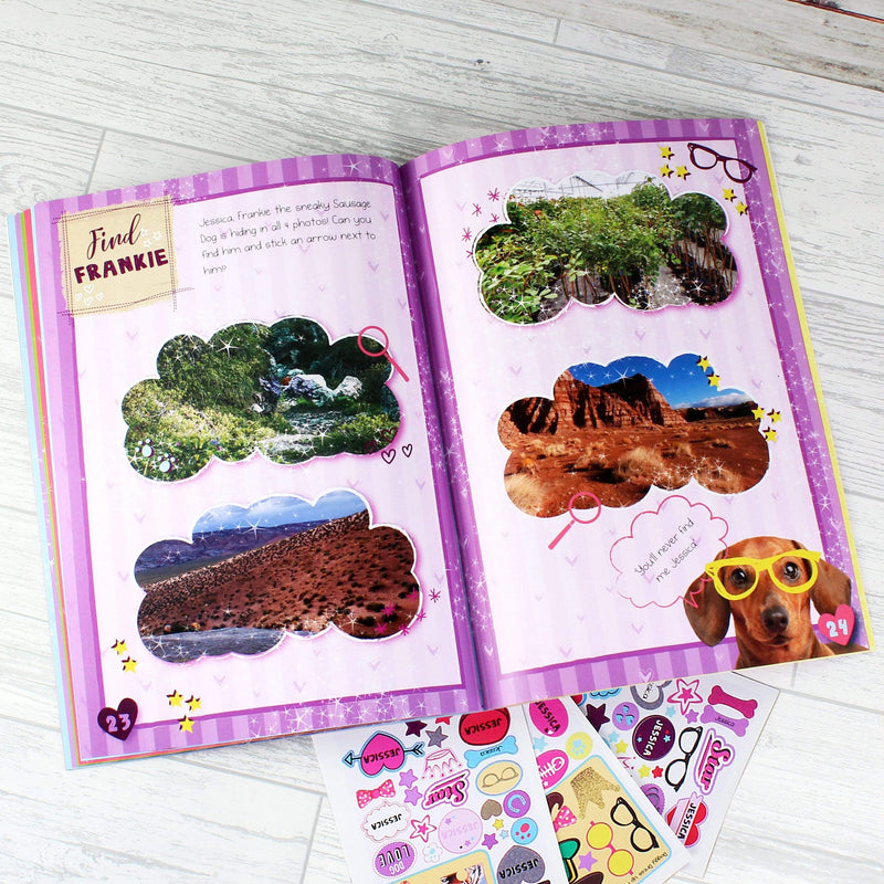 Personalised Memento Books Personalised Rachael Hale Adorable Animals Activity Book With Stickers