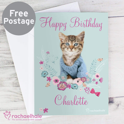Personalised Memento Greetings Cards Personalised Rachael Hale Cute Kitten Card
