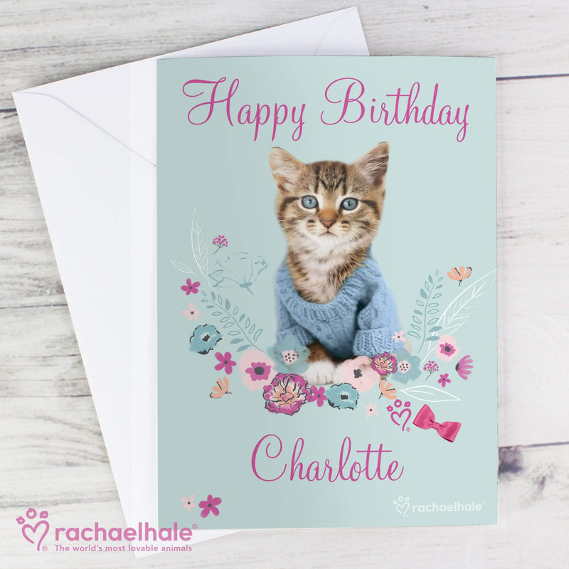 Personalised Memento Greetings Cards Personalised Rachael Hale Cute Kitten Card