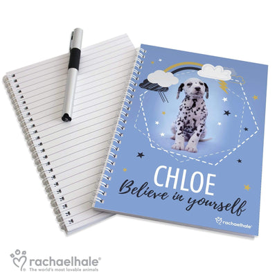 Personalised Memento Stationery & Pens Personalised Rachael Hale Dalmatian A5 Notebook