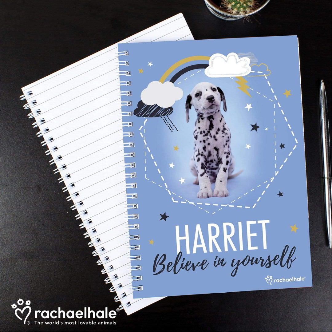 Personalised Memento Stationery &amp; Pens Personalised Rachael Hale Dalmatian A5 Notebook