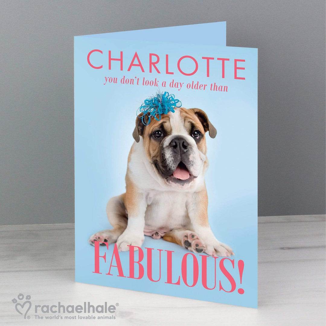 Personalised Memento Greetings Cards Personalised Rachael Hale Fabulous Birthday Card