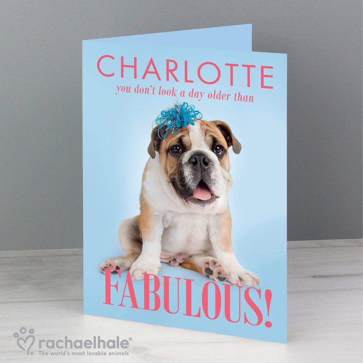 Personalised Memento Greetings Cards Personalised Rachael Hale Fabulous Birthday Card