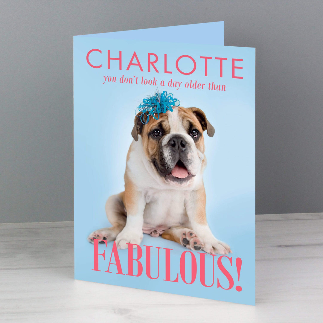 Personalised Memento Greetings Cards Personalised Rachael Hale Fabulous Birthday Card