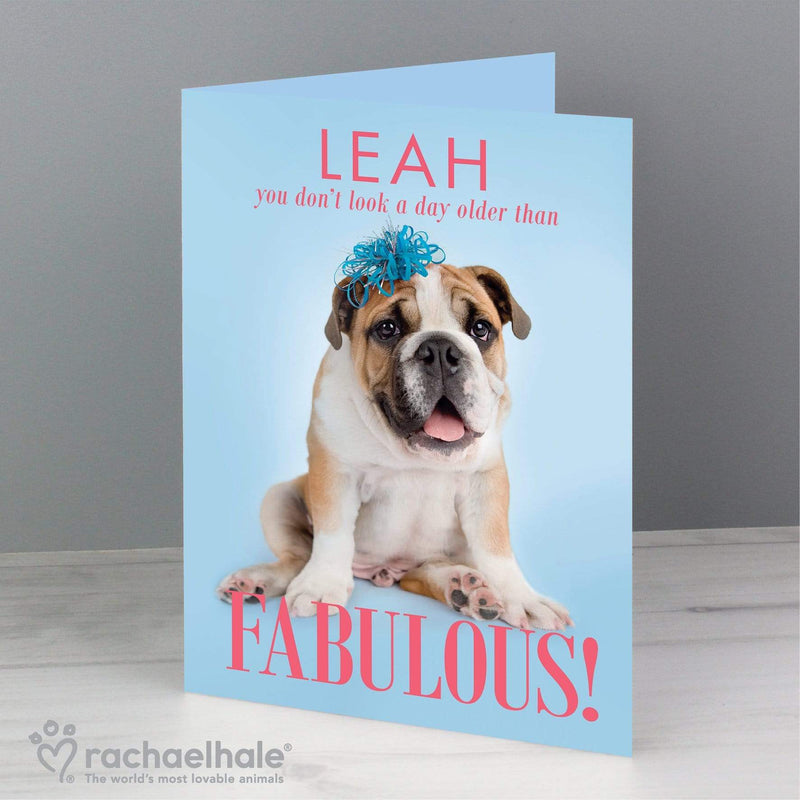 Personalised Memento Greetings Cards Personalised Rachael Hale Fabulous Birthday Card