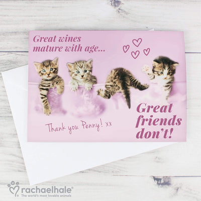 Personalised Memento Greetings Cards Personalised Rachael Hale 'Great Friends' Card