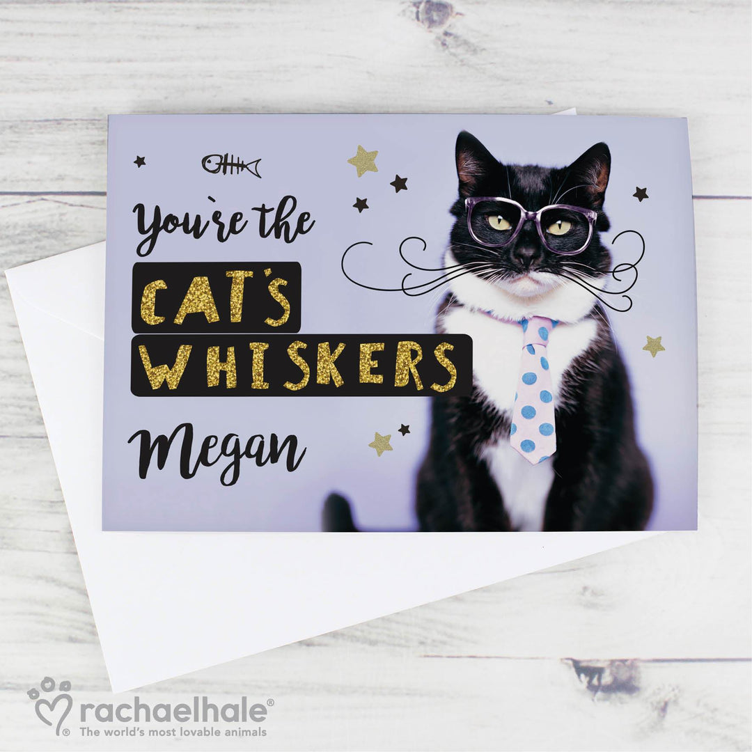 Personalised Memento Greetings Cards Personalised Rachael Hale Youre the Cats Whiskers Card