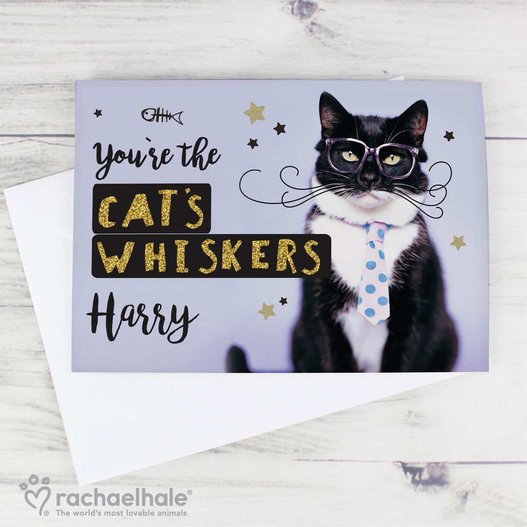 Personalised Memento Greetings Cards Personalised Rachael Hale Youre the Cats Whiskers Card