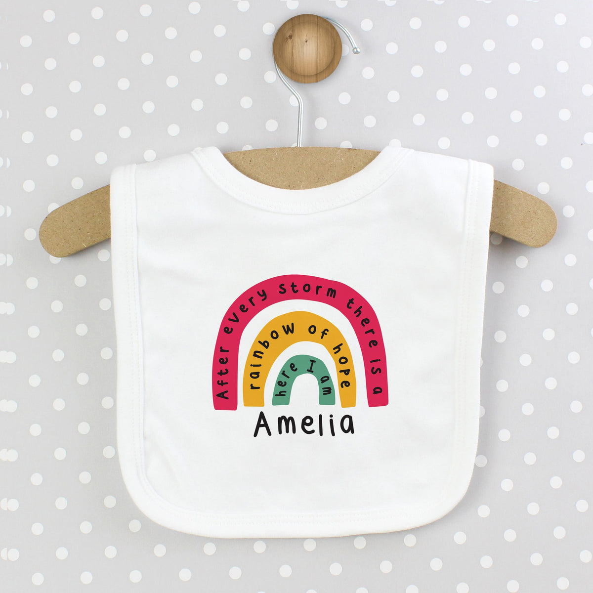 Personalised Memento Personalised Rainbow Bib