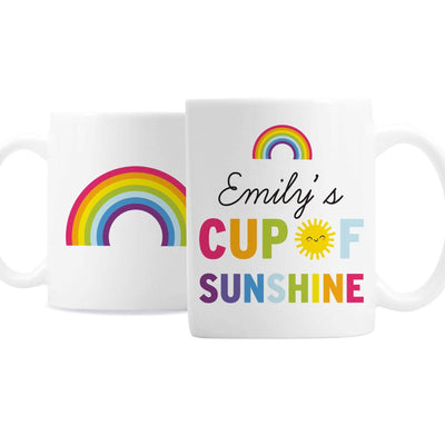Personalised Memento Mugs Personalised Rainbow Cup of Sunshine Mug
