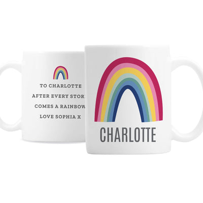 Personalised Memento Mugs Personalised Rainbow Mug