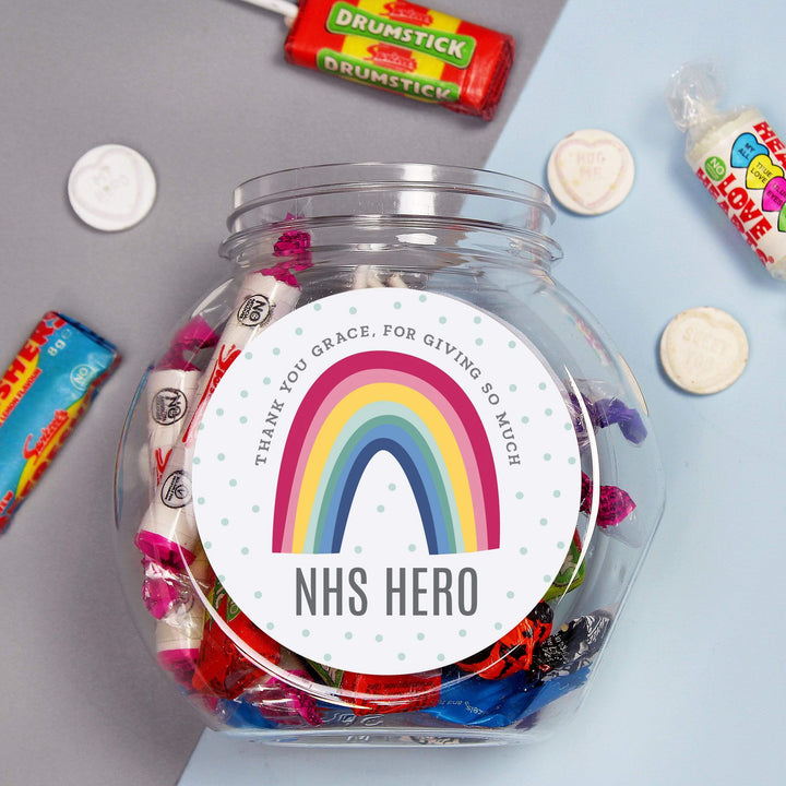 Personalised Memento Food &amp; Drink Personalised Rainbow Sweet Jar