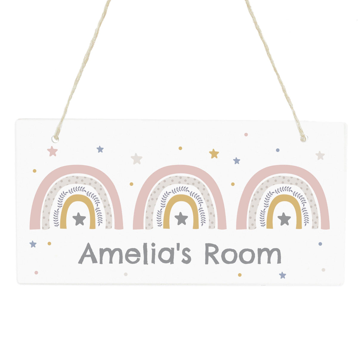 Personalised Memento Personalised Rainbow Wooden Sign