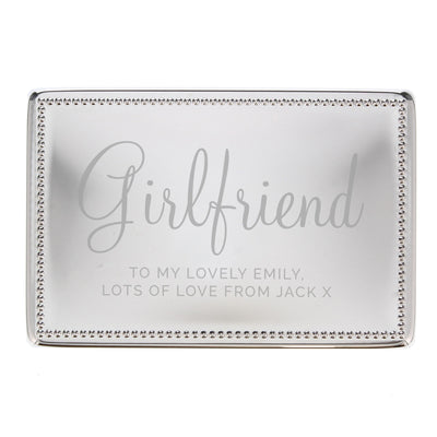 Personalised Memento Personalised Rectangular Jewellery Box