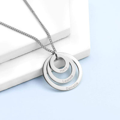 Treat Personalised Rings Of Love Necklace