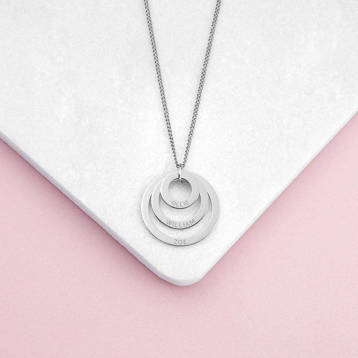 Treat Personalised Rings Of Love Necklace