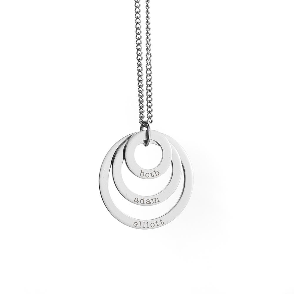 Treat Personalised Rings Of Love Necklace