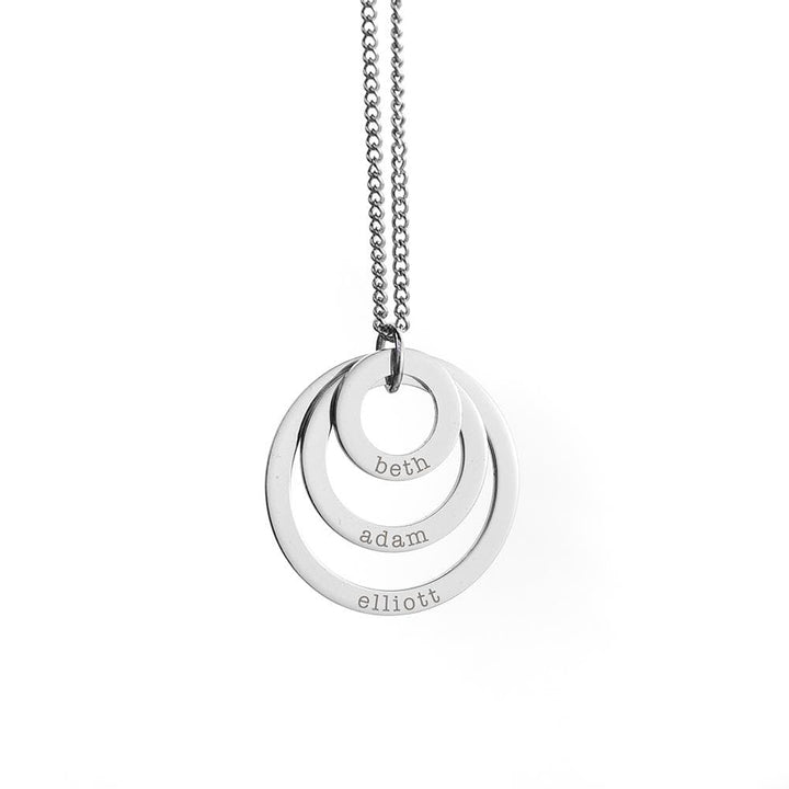 Treat Personalised Rings Of Love Necklace