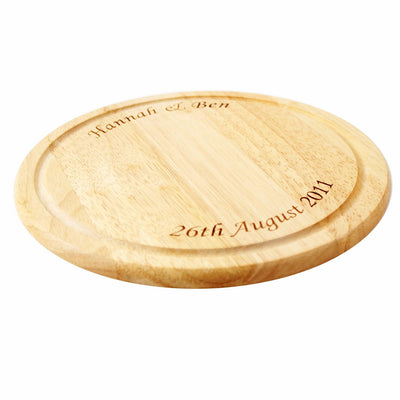 Personalised Memento Personalised Round Chopping Board