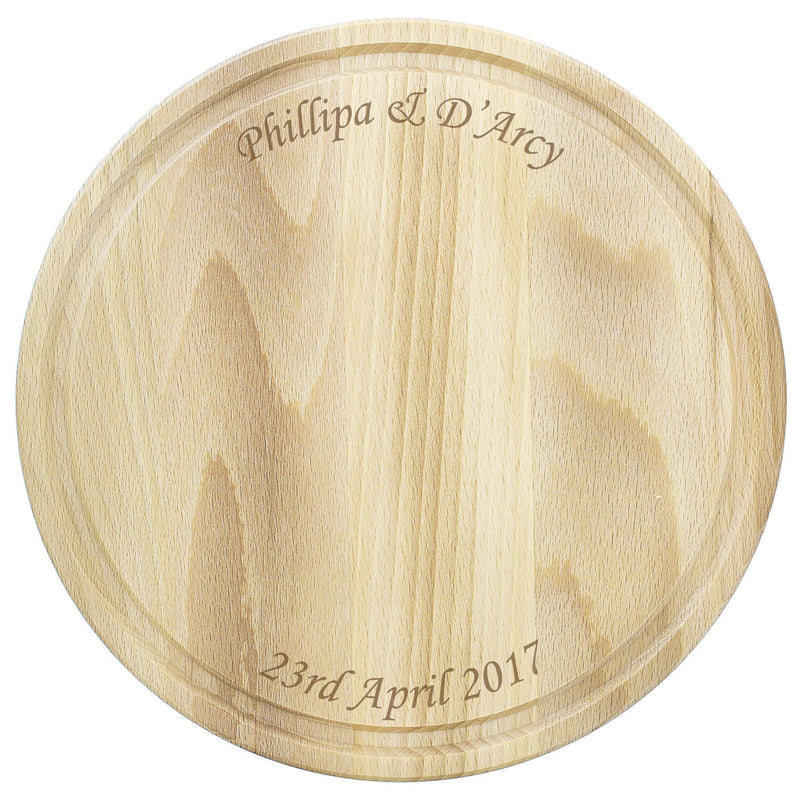 Personalised Memento Personalised Round Chopping Board