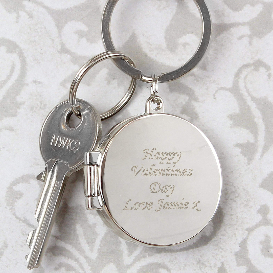 Personalised Memento Keepsakes Personalised Round Photo Keyring