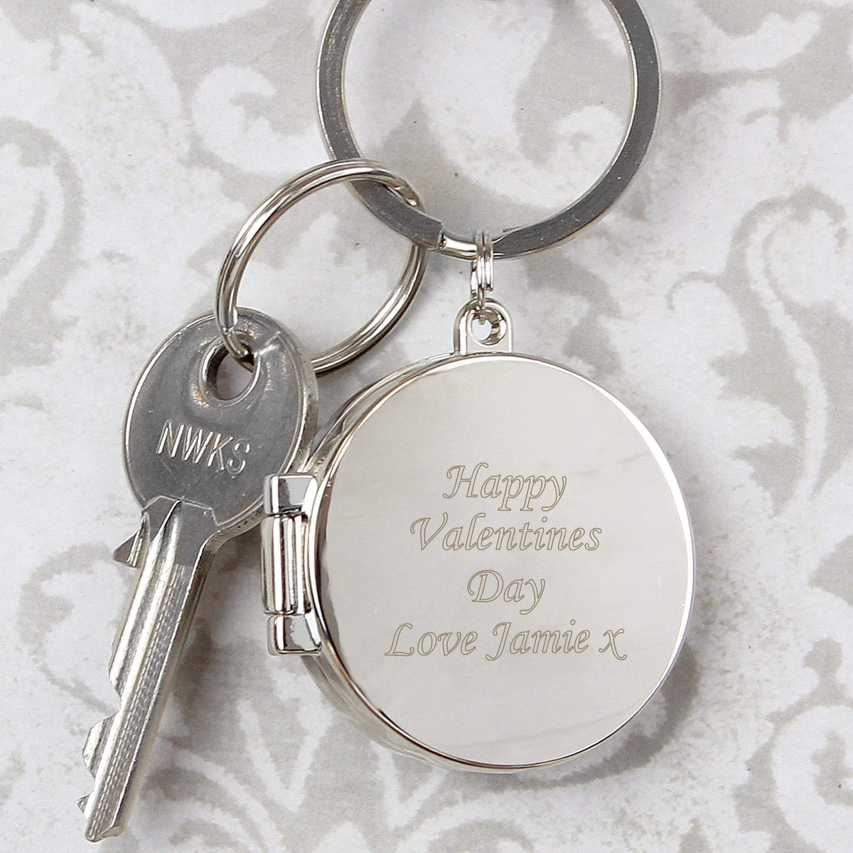 Personalised Memento Keepsakes Personalised Round Photo Keyring