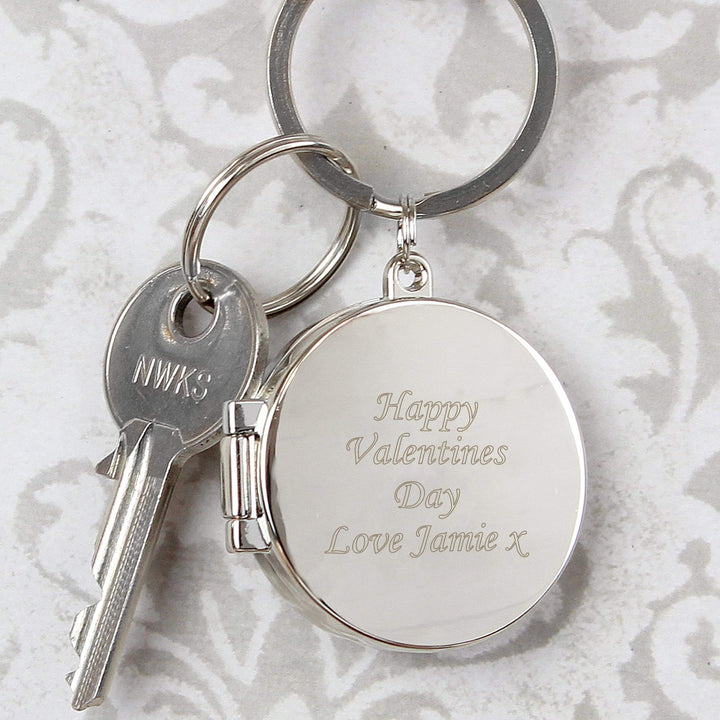 Personalised Memento Keepsakes Personalised Round Photo Keyring
