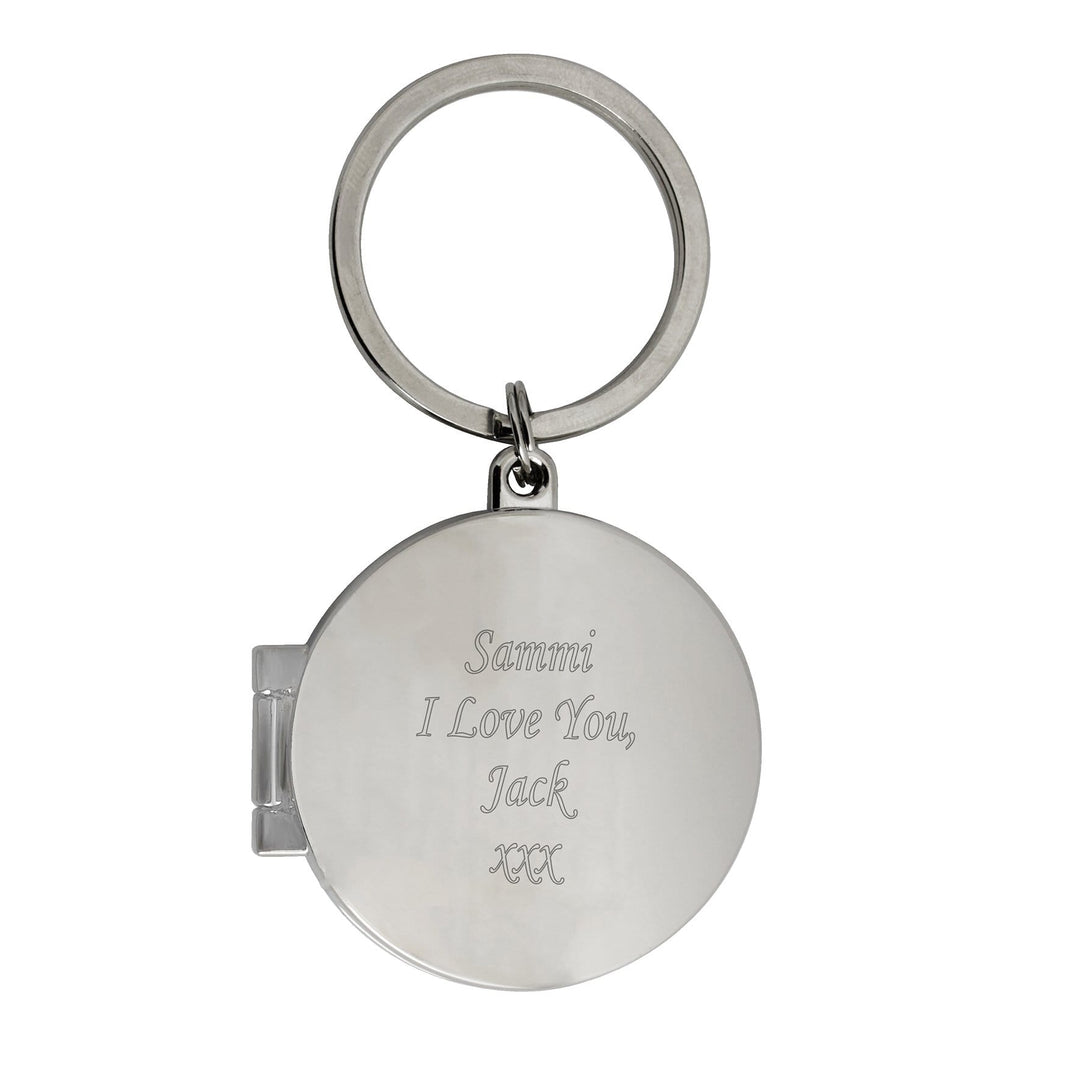 Personalised Memento Keepsakes Personalised Round Photo Keyring