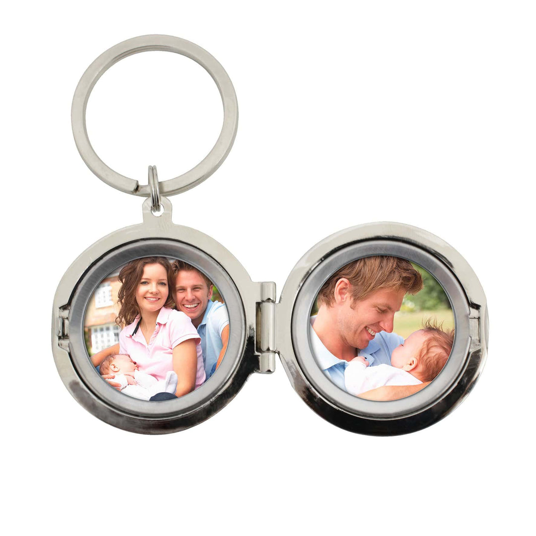 Personalised Memento Keepsakes Personalised Round Photo Keyring