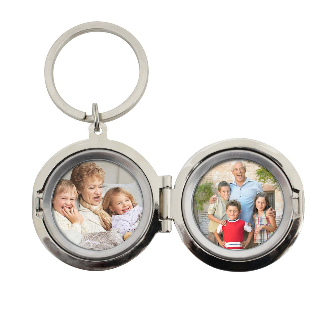 Personalised Memento Keepsakes Personalised Round Photo Keyring