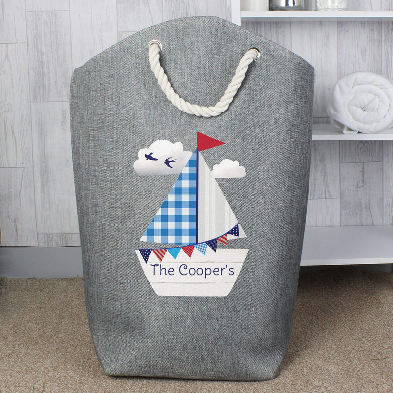 Personalised Memento Textiles Personalised Sailboat Storage Bag
