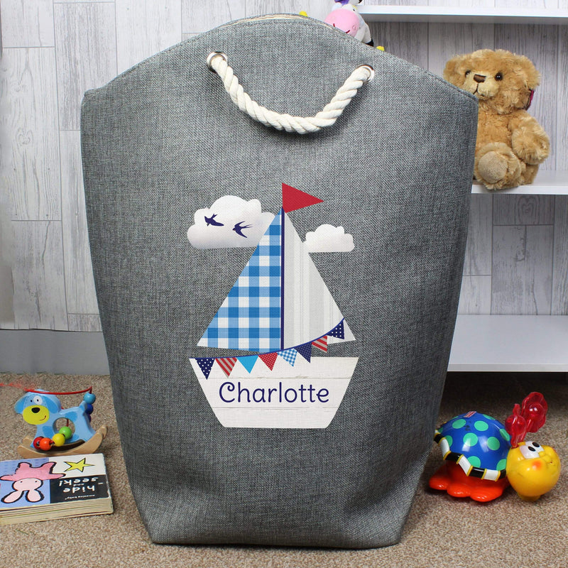 Personalised Memento Textiles Personalised Sailboat Storage Bag