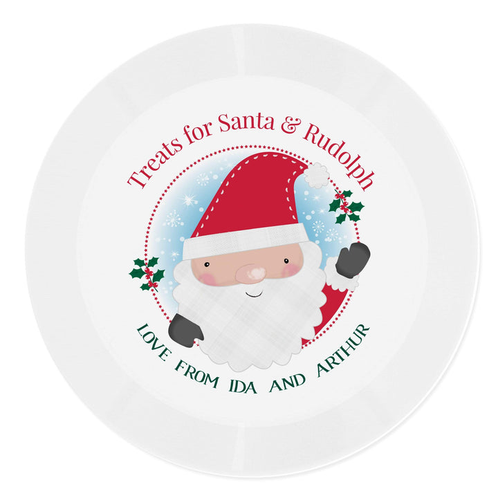 Personalised Memento Kitchen, Baking &amp; Dining Gifts Personalised Santa Christmas Eve Mince Pie Plastic Plate