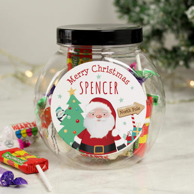 Personalised Memento Personalised Santa Sweet Jar