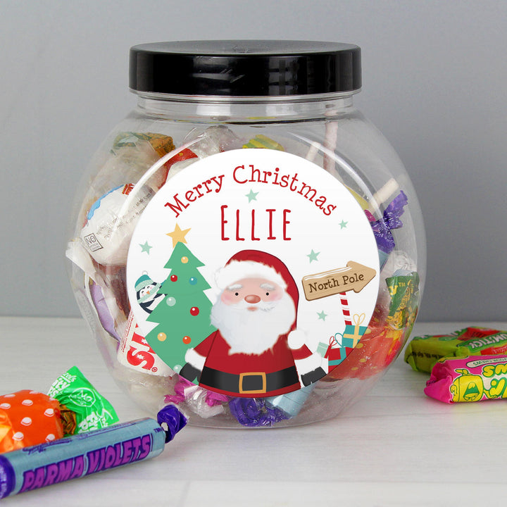 Personalised Memento Personalised Santa Sweet Jar