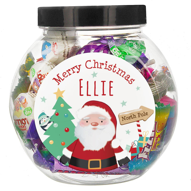 Personalised Memento Personalised Santa Sweet Jar