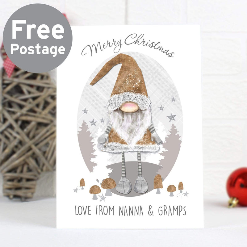 Personalised Memento Greetings Cards Personalised Scandinavian Christmas Gnome Card