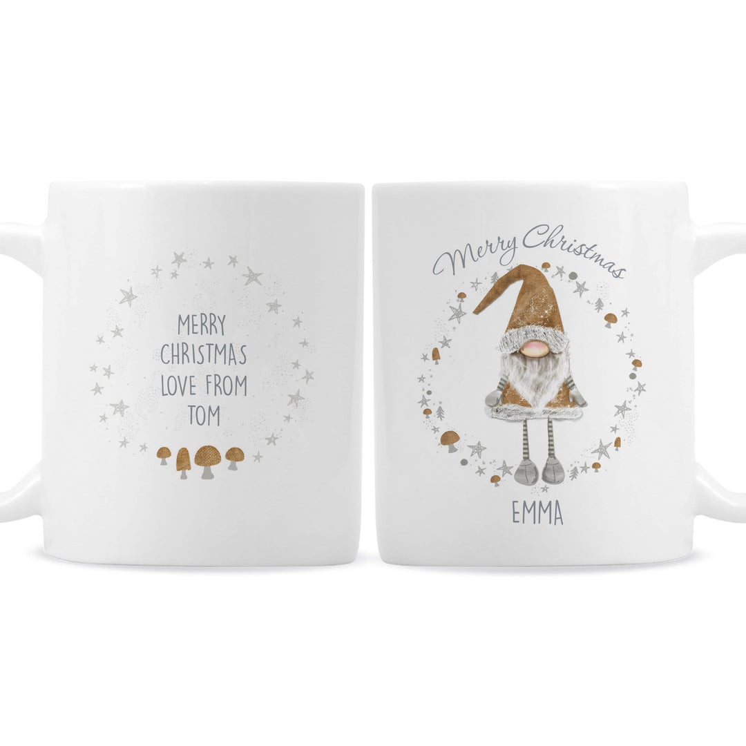 Personalised Memento Mugs Personalised Scandinavian Christmas Gnome Mug