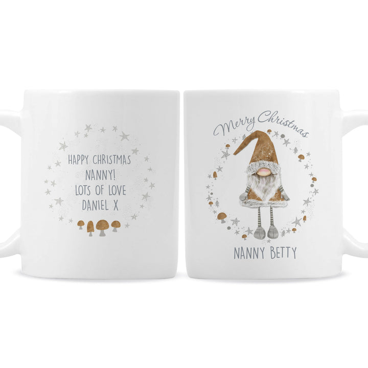 Personalised Memento Mugs Personalised Scandinavian Christmas Gnome Mug