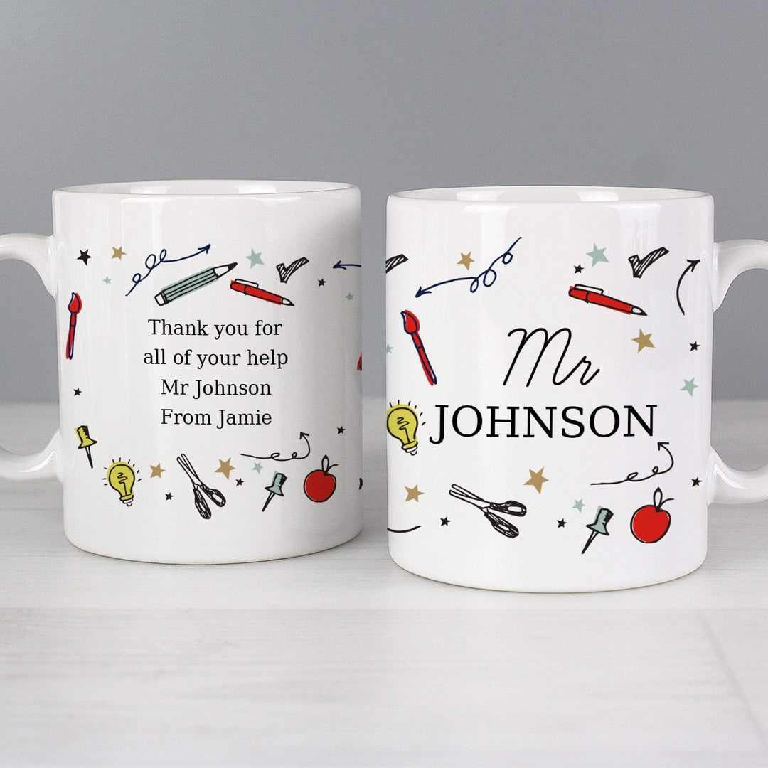 Personalised Memento Mugs Personalised School Teachers Mug
