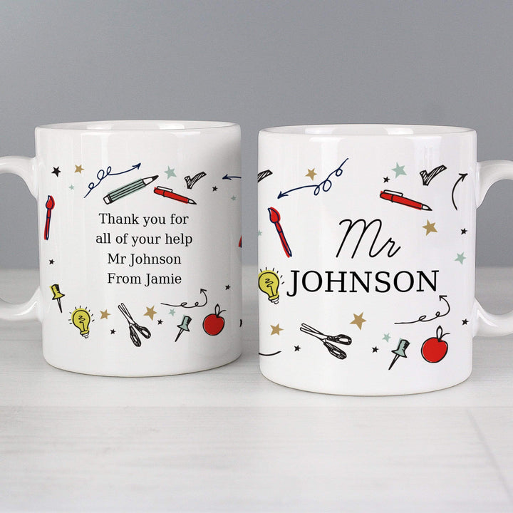 Personalised Memento Mugs Personalised School Teachers Mug