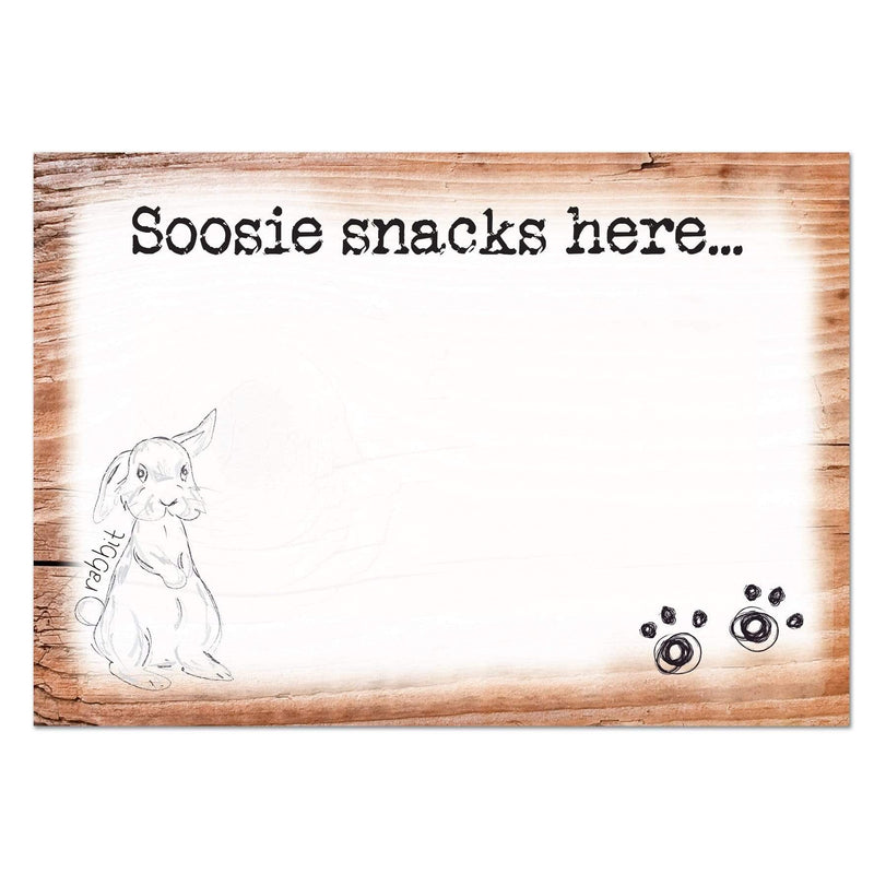Personalised Memento Mealtime Essentials Personalised Scribble Bunny Placemat