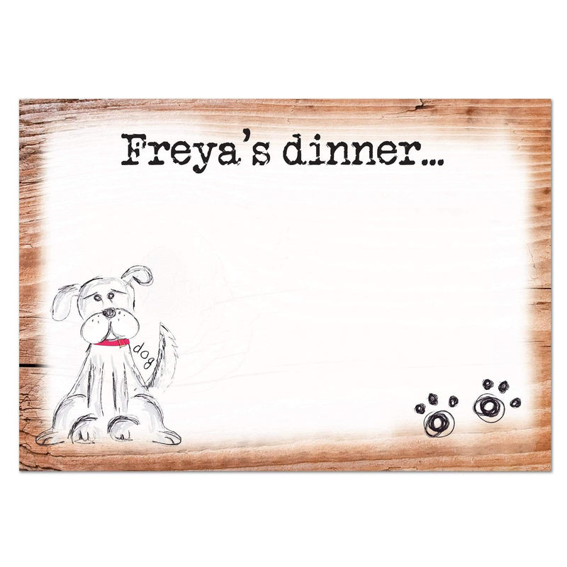 Personalised Memento Mealtime Essentials Personalised Scribble Dog Placemat