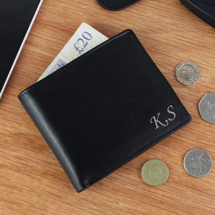 Personalised Memento Leather Personalised Script Font Leather Wallet