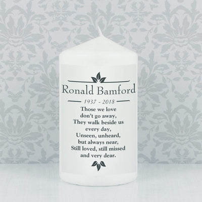 Personalised Memento Candles & Reed Diffusers Personalised Sentiments 'Those We Love' Pillar Candle